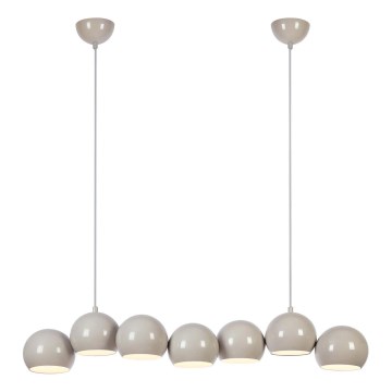 Markslöjd 108914 - Luster na sajli CUPOLO 7xE14/40W/230V siva