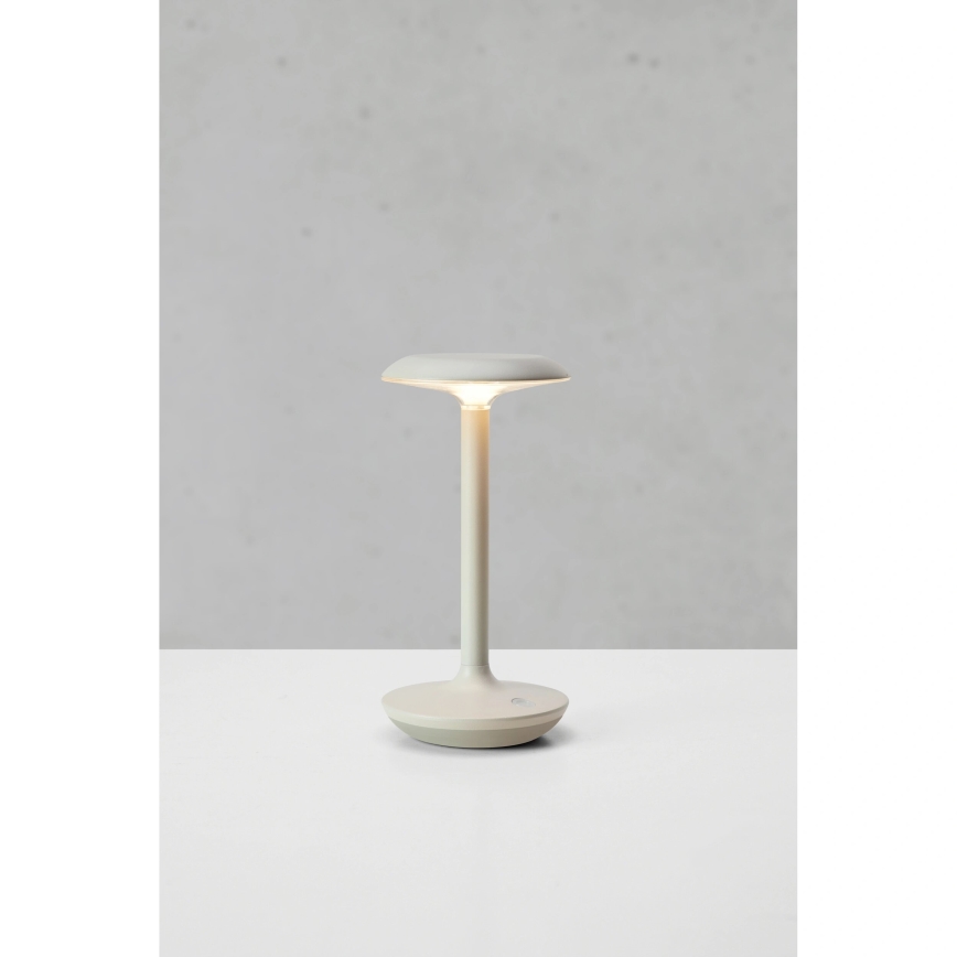 Markslöjd 108917 - LED Prigušiva vanjski punjiva stolna lampa PETIT LED/2W/1800 mAh 2200/2700/3000K IP44 siva