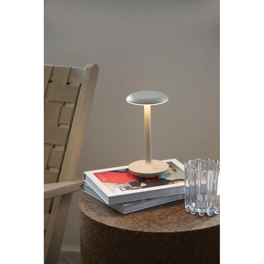 Markslöjd 108917 - LED vanjska punjiva stolna lampa s prigušivanjem PETIT LED/2W/1800 mAh 2200/2700/3000K IP44 siva