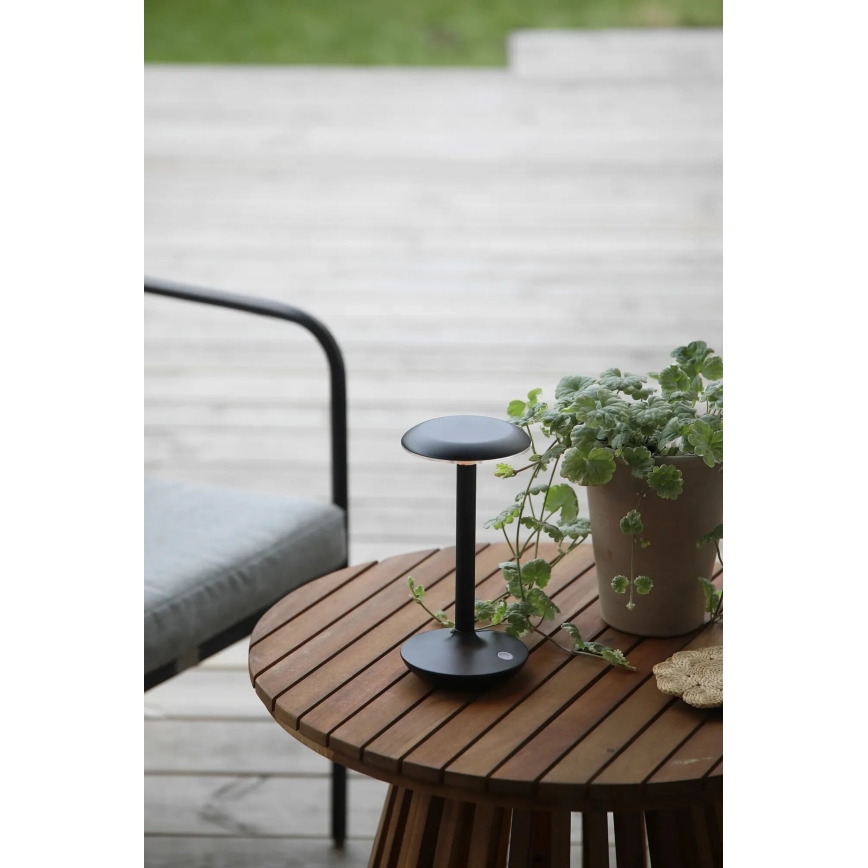 Markslöjd 108918 - LED vanjska punjiva stolna lampa s prigušivanjem PETIT LED/2W/1800 mAh 2200/2700/3000K IP44 crna