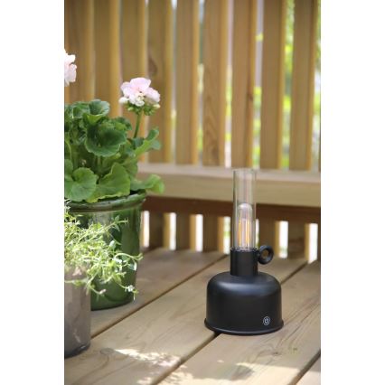 Markslöjd 108919 - LED vanjska punjiva stolna lampa s prigušivanjem ASTRID LED/2W/1200 mAh IP44 crna