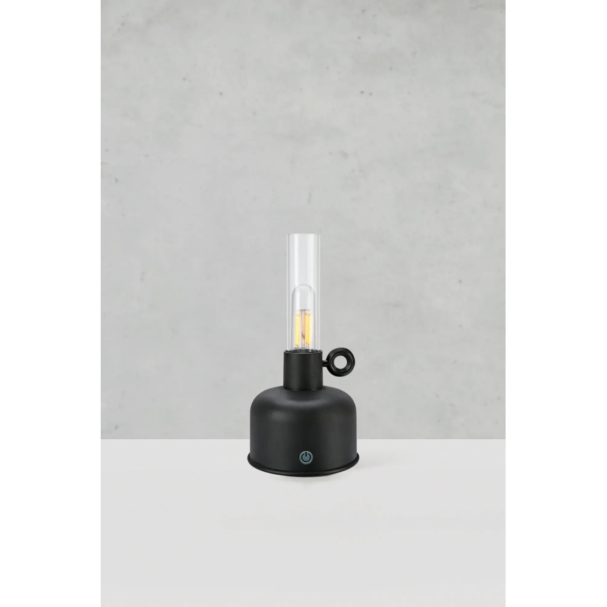 Markslöjd 108919 - LED vanjska punjiva stolna lampa s prigušivanjem ASTRID LED/2W/1200 mAh IP44 crna