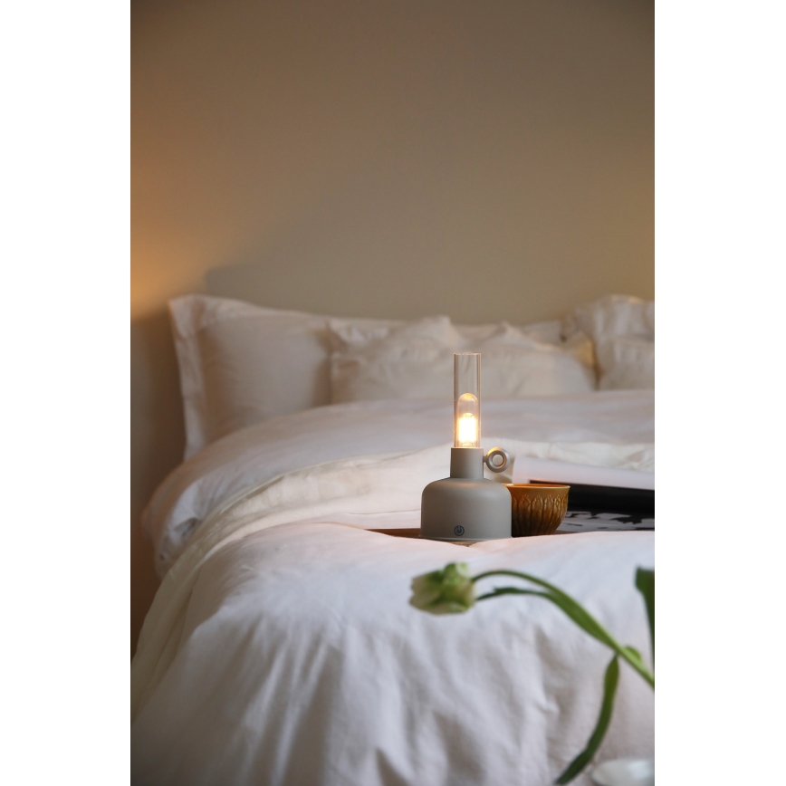 Markslöjd 108921 - LED Prigušiva vanjski punjiva stolna lampa ASTRID LED/2W/1200 mAh IP44 siva