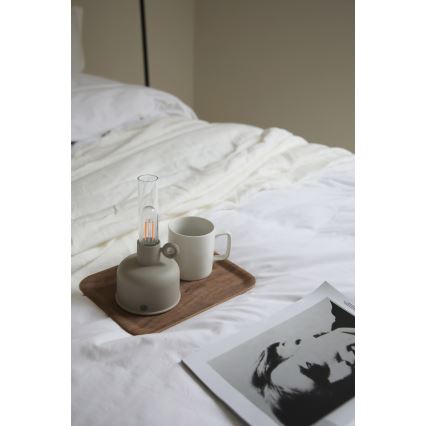 Markslöjd 108921 - LED vanjska punjiva stolna lampa s prigušivanjem ASTRID LED/2W/1200 mAh IP44 siva