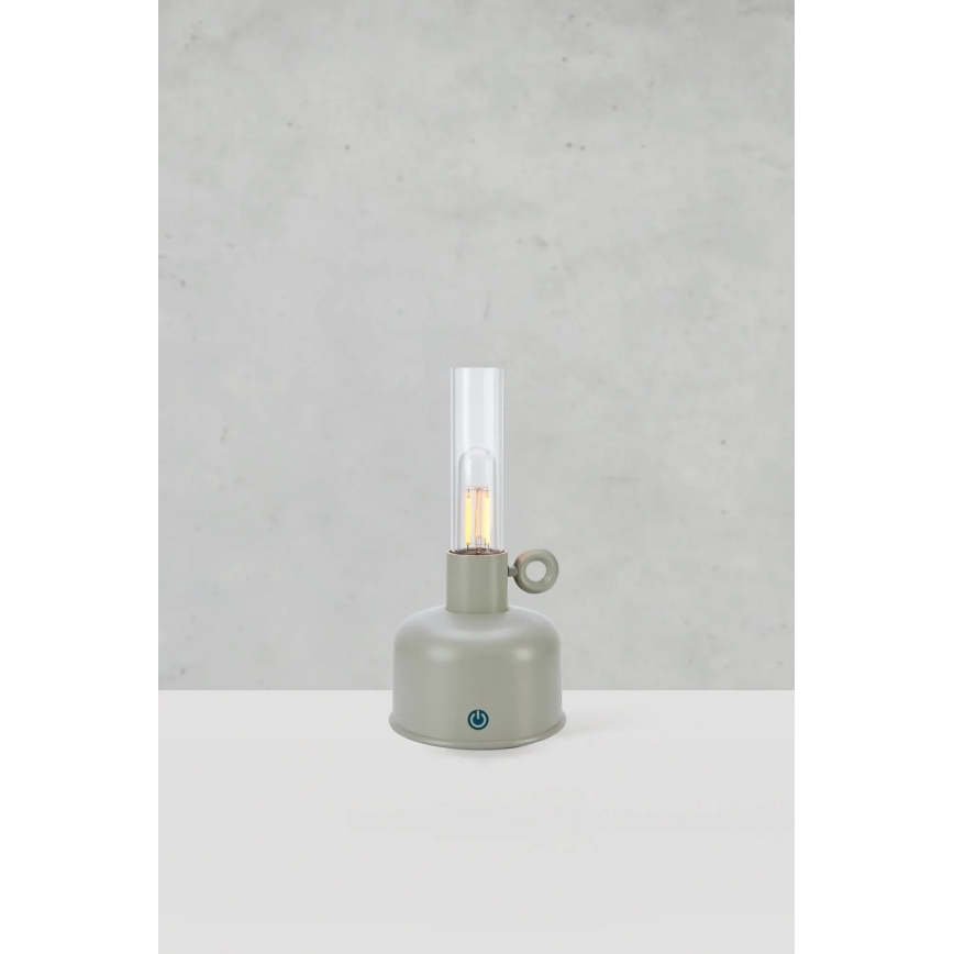 Markslöjd 108921 - LED vanjska punjiva stolna lampa s prigušivanjem ASTRID LED/2W/1200 mAh IP44 siva