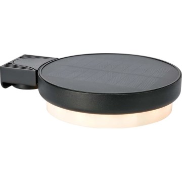 Markslöjd 108952 - LED prigušiva solarna zidna svjetiljka FRAME LED/2W/3,7V 4000 mAh IP44 crna