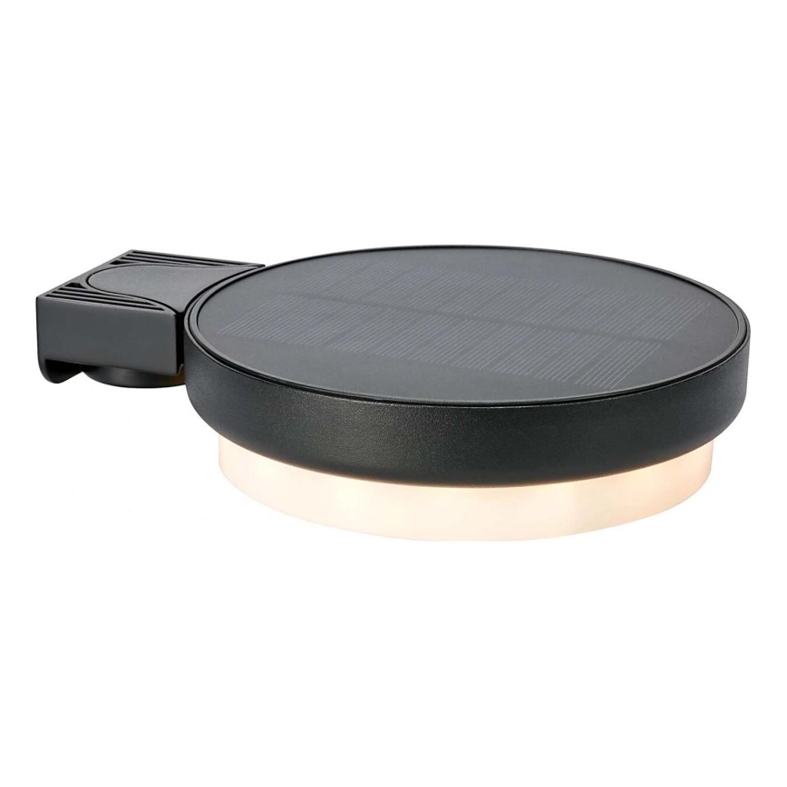 Markslöjd 108952 - LED prigušiva solarna zidna svjetiljka FRAME LED/2W/3,7V 4000 mAh IP44 crna
