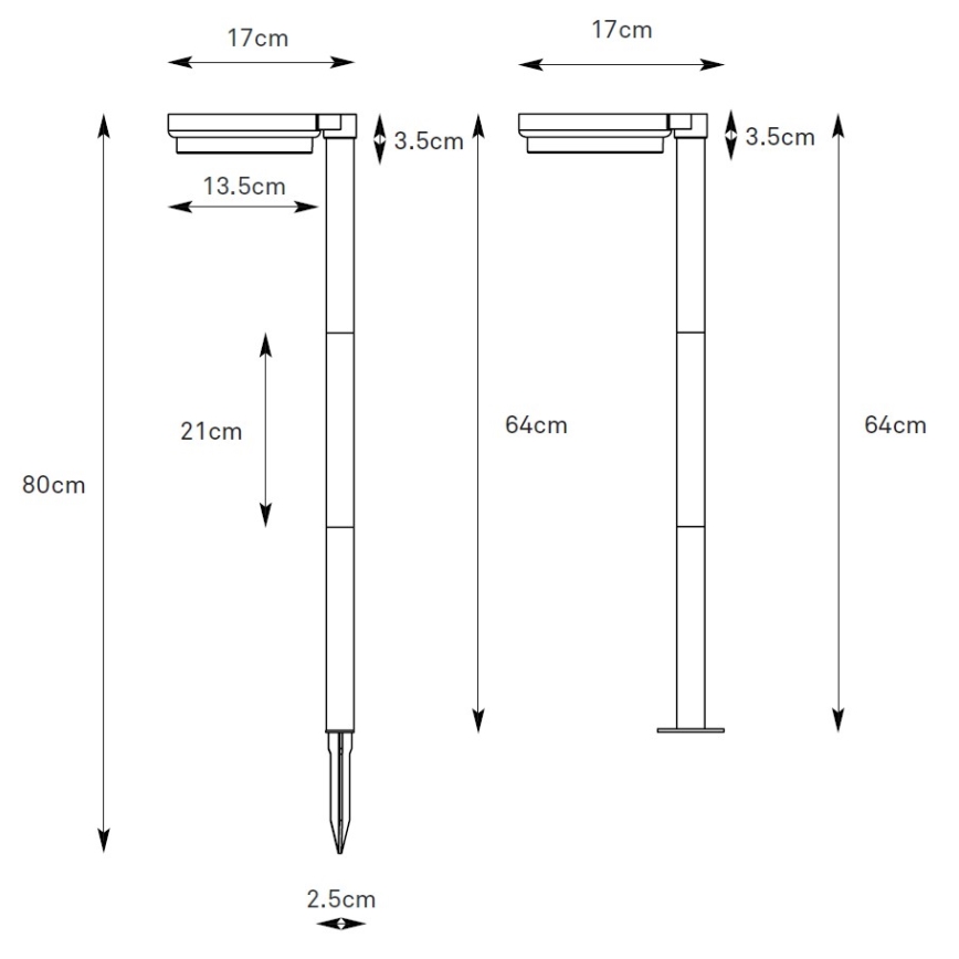 Markslöjd 108953 - LED solarna svjetiljka s prigušivanjem FRAME LED/2W/3,7V 4000 mAh IP44 crna