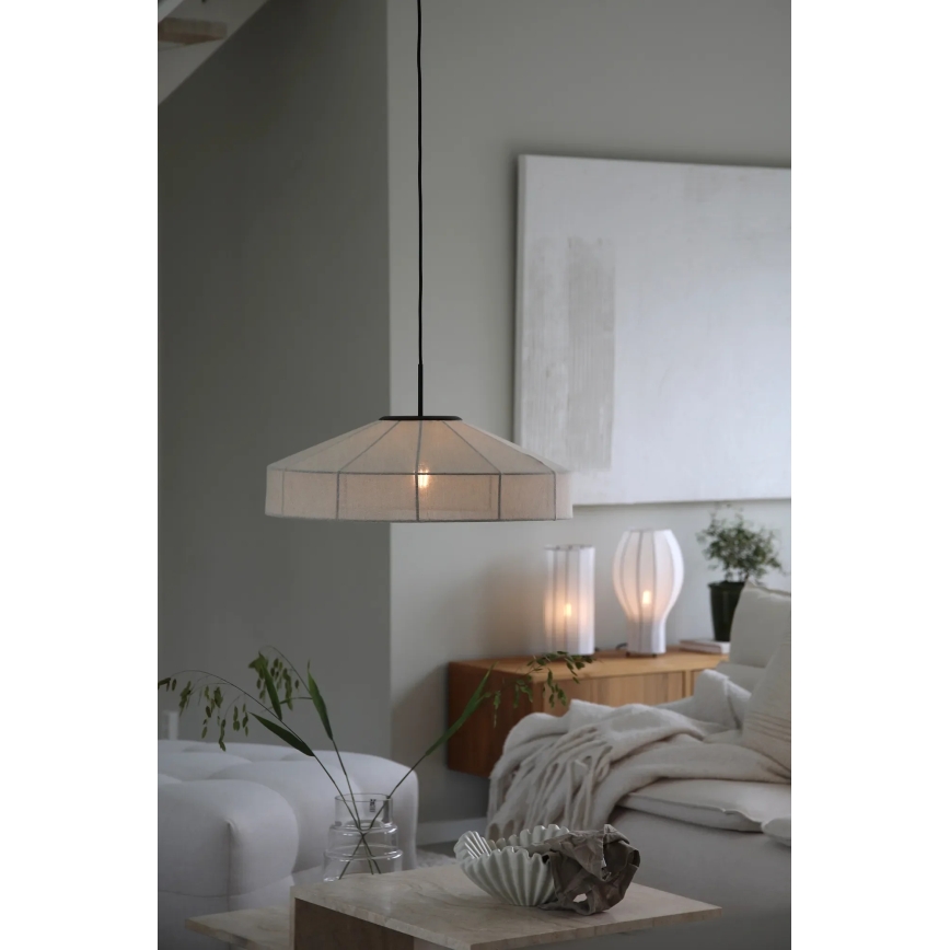 Markslöjd 108955 - Viseća svjetiljka na sajli ALIA 1xE27/60W/230V Ø 57 cm krem/crna