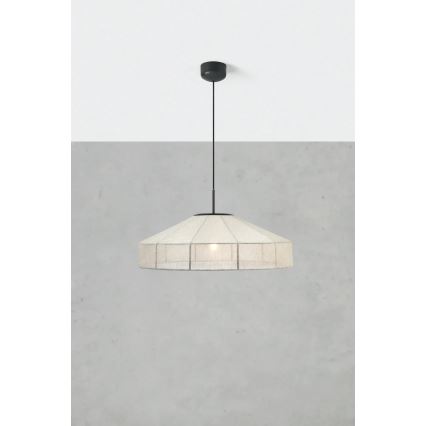 Markslöjd 108955 - Viseća svjetiljka na sajli ALIA 1xE27/60W/230V Ø 57 cm krem/crna