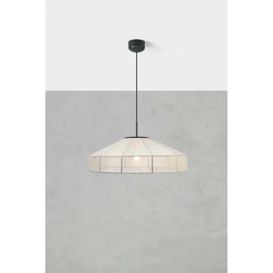 Markslöjd 108955 - Viseća svjetiljka na sajli ALIA 1xE27/60W/230V Ø 57 cm krem/crna