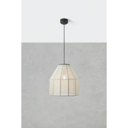 Markslöjd 108956 - Viseći luster na kabelu AIKO 1xE27/60W/230V lan/crna