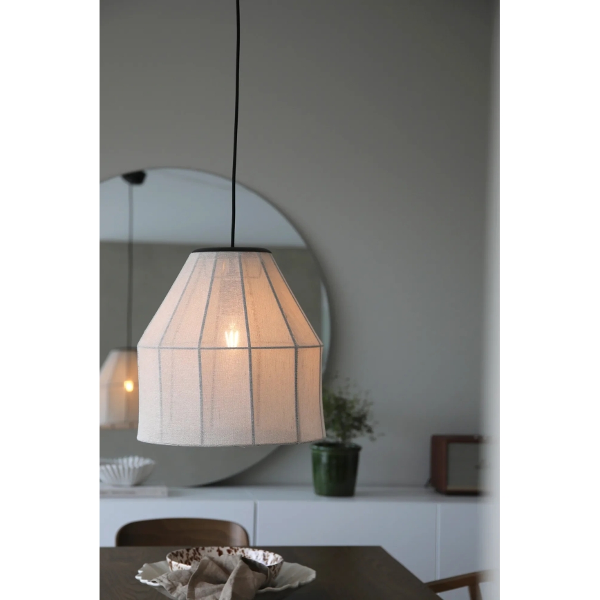 Markslöjd 108956 - Viseći luster na kabelu AIKO 1xE27/60W/230V, promjer 37 cm, krem/crna