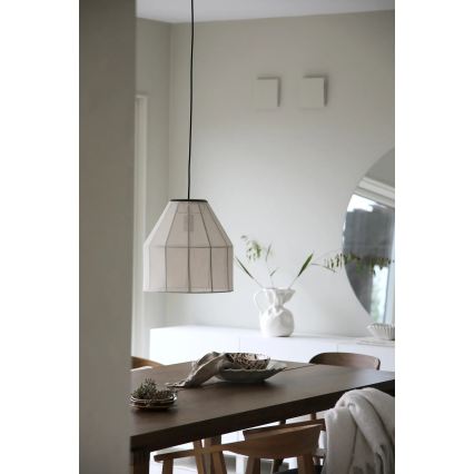 Markslöjd 108956 - Viseći luster na kabelu AIKO 1xE27/60W/230V, promjer 37 cm, krem/crna