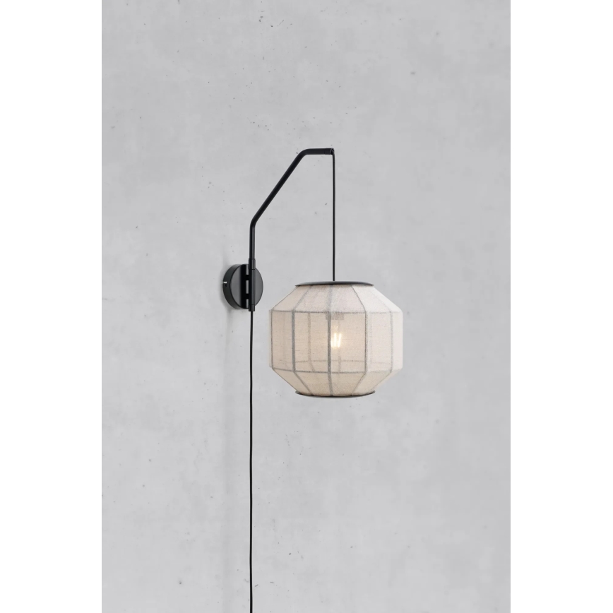 Markslöjd 108957 - Zidna svjetiljka ASUKA 1xE27/60W/230V krem/crna