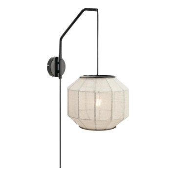 Markslöjd 108957 - Zidna svjetiljka ASUKA 1xE27/60W/230V lanena/crna