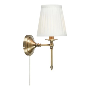 Markslöjd 108968 - Zidna svjetiljka MANOR 1xE14/40W/230V bijela/mesing
