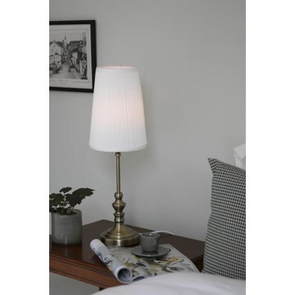 Markslöjd 108969 - Stolna lampa NOBLE 1xE14/40W/230V 56 cm bijela/mesing