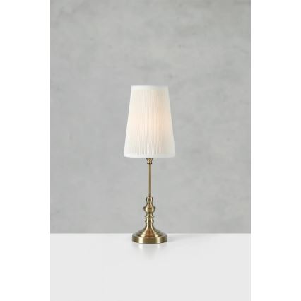Markslöjd 108969 - Stolna lampa NOBLE 1xE14/40W/230V 56 cm bijela/mesing