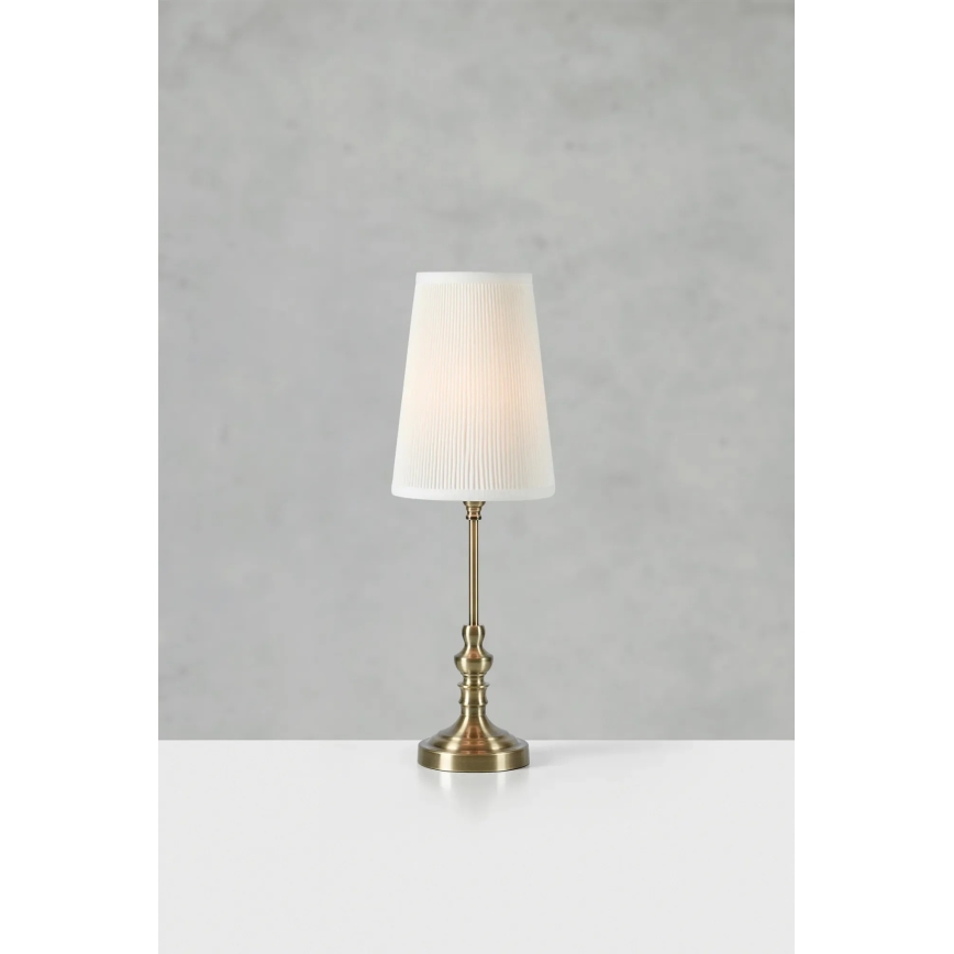 Markslöjd 108969 - Stolna lampa NOBLE 1xE14/40W/230V 56 cm bijela/mesing
