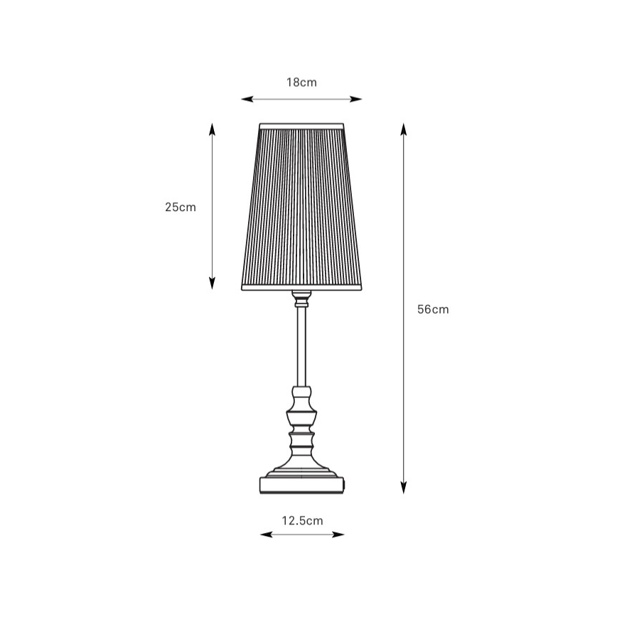 Markslöjd 108969 - Stolna lampa NOBLE 1xE14/40W/230V 56 cm bijela/mesing