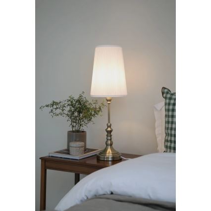 Markslöjd 108970 - Stolna svjetiljka NOBLE 1xE14/40W/230V 66 cm bijela/mesing