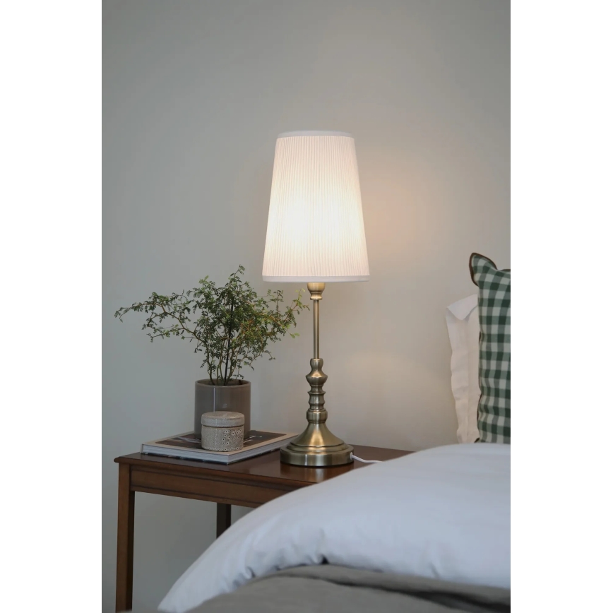 Markslöjd 108970 - Stolna svjetiljka NOBLE 1xE14/40W/230V 66 cm bijela/mesing
