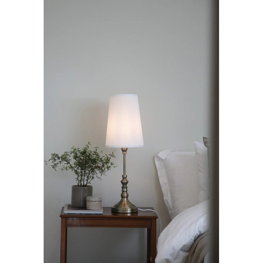 Markslöjd 108970 - Stolna svjetiljka NOBLE 1xE14/40W/230V 66 cm bijela/mesing