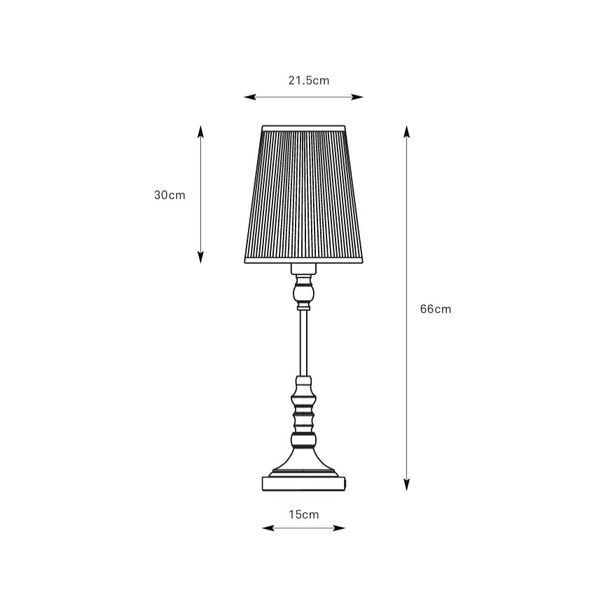 Markslöjd 108970 - Stolna svjetiljka NOBLE 1xE14/40W/230V 66 cm bijela/mesing