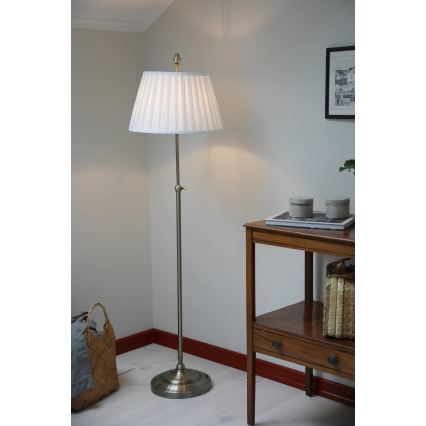 Markslöjd 108972 - Podna lampa OXFORD 1xE14/40W/230V bijela/mesing