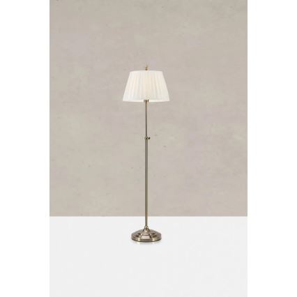 Markslöjd 108972 - Podna lampa OXFORD 1xE14/40W/230V bijela/mesing