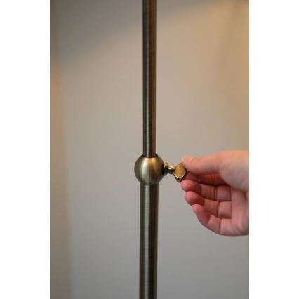 Markslöjd 108972 - Podna lampa OXFORD 1xE14/40W/230V bijela/mesing