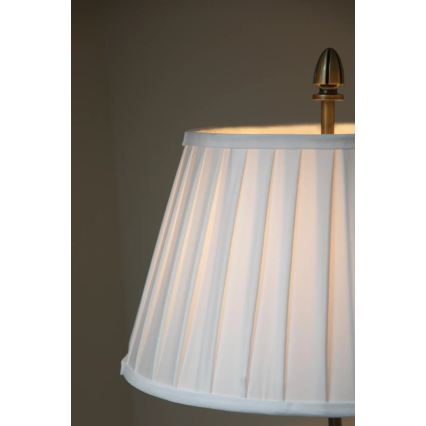 Markslöjd 108972 - Podna lampa OXFORD 1xE14/40W/230V bijela/mesing