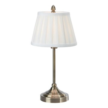 Markslöjd 108973 - Stolna lampa OXFORD 1xE14/40W/230V bijela/mesing