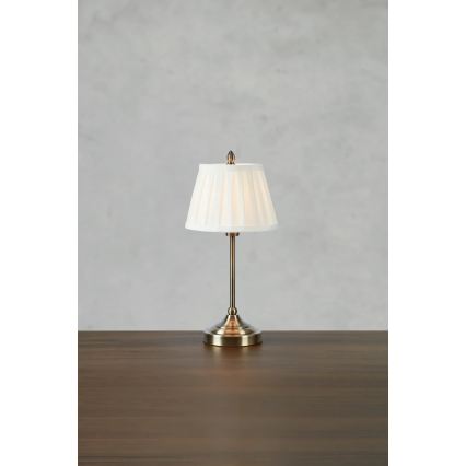 Markslöjd 108973 - Stolna lampa OXFORD 1xE14/40W/230V bijela/mesing