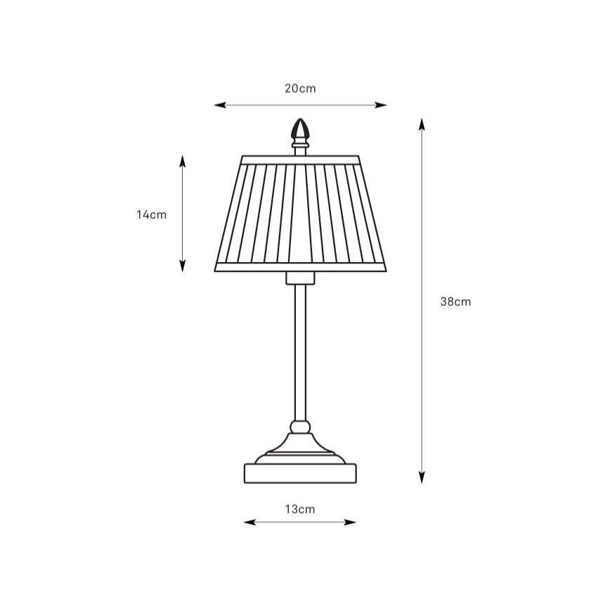 Markslöjd 108973 - Stolna lampa OXFORD 1xE14/40W/230V bijela/mesing