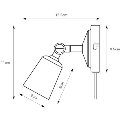 Markslöjd 108979 - Zidna reflektorska svjetiljka TINY 1xGU10/7W/230V polirani krom