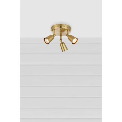Markslöjd 108980 - Reflektor TINY 3xGU10/7W/230V mesing