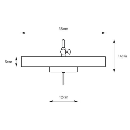 Markslöjd 108982 - Svjetlo za slike CIGLIA 2xE14/40W/230V mesing