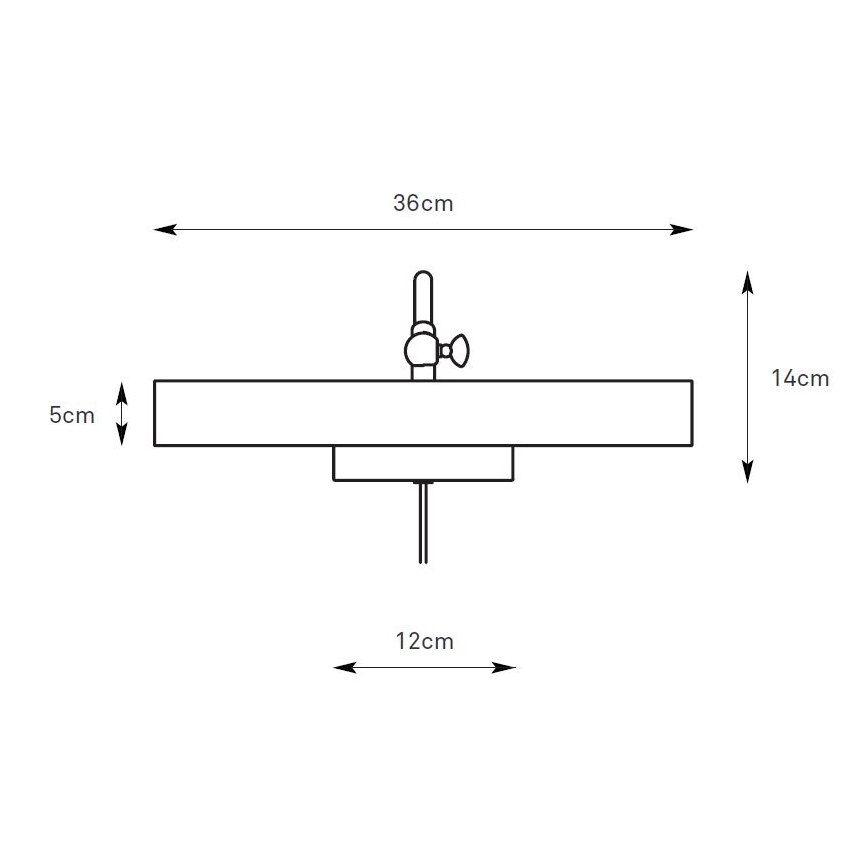 Markslöjd 108982 - Svjetlo za slike CIGLIA 2xE14/40W/230V mesing
