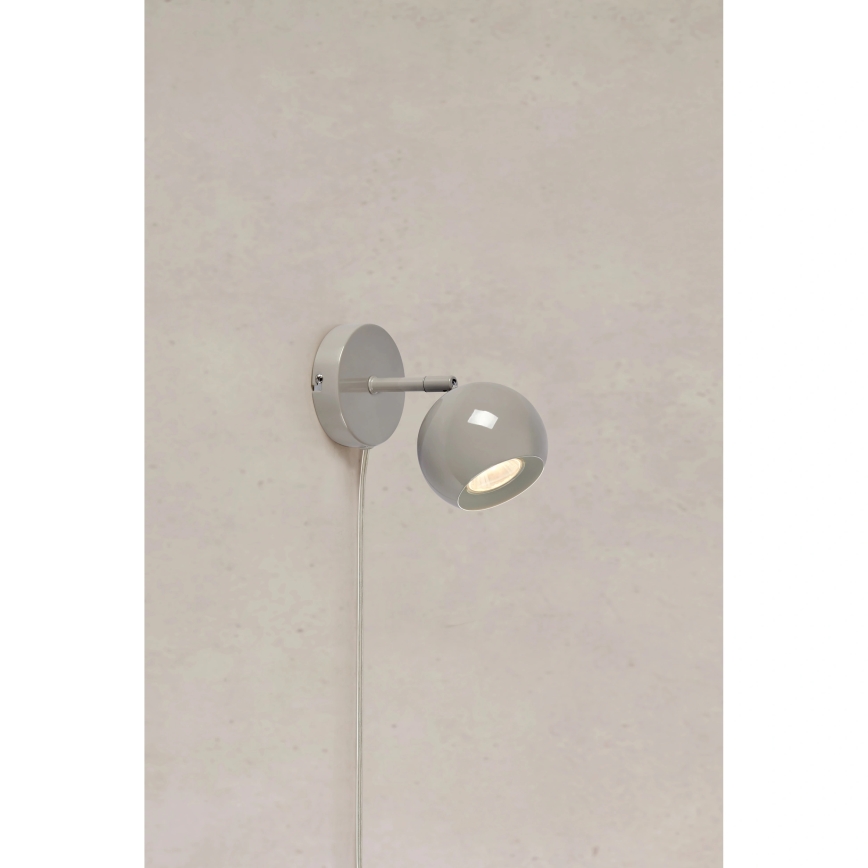 Markslöjd 108983 - Zidna reflektorska svjetiljka POP 1xGU10/7W/230V siva