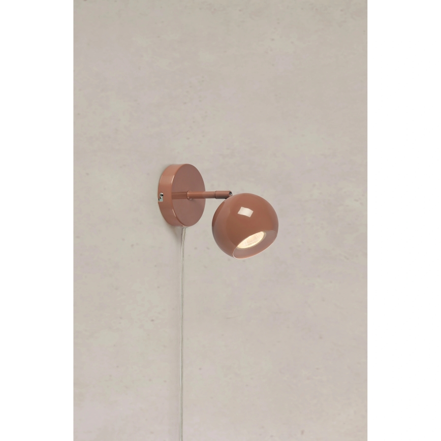 Markslöjd 108984 - Zidna reflektorska svjetiljka POP 1xGU10/7W/230V smeđa