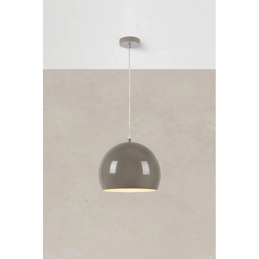 Markslöjd 108986 - Viseći luster POP na kabelu 1xE27/40W/230V Ø 28 cm, siva