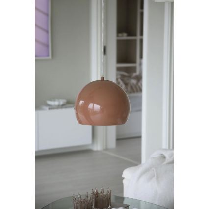 Markslöjd 108987 - Viseći luster POP na kabelu 1xE27/40W/230V Ø 28 cm smeđi