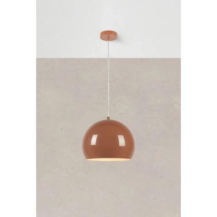 Markslöjd 108987 - Viseći luster POP na kabelu 1xE27/40W/230V Ø 28 cm smeđi