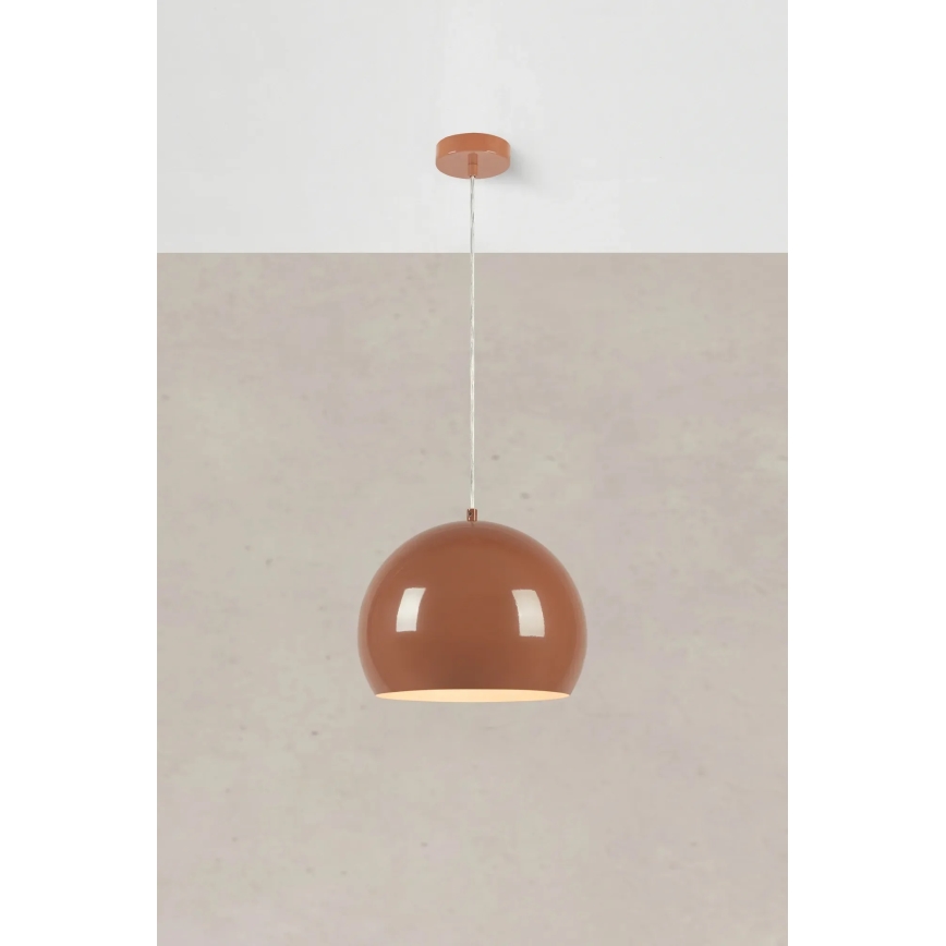 Markslöjd 108987 - Viseći luster POP na kabelu 1xE27/40W/230V Ø 28 cm smeđi