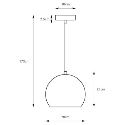 Markslöjd 108988 - Luster na sajli POP 1xE27/40W/230V Ø 28 cm zeleni