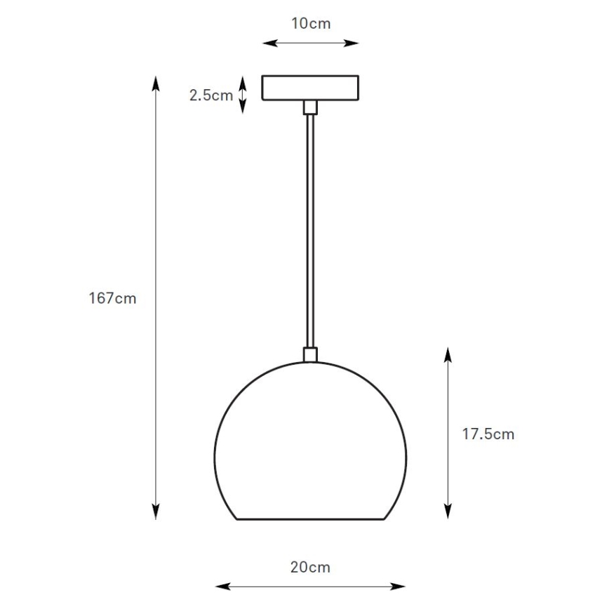 Markslöjd 108990 - Viseći luster na kabelu POP 1xGU10/7W/230V, promjer 20 cm, smeđa