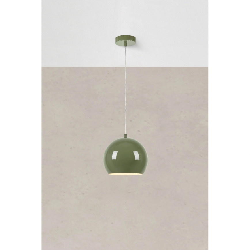 Markslöjd 108991 - Zeleni viseći luster na kabelu POP 1xGU10/7W/230V promjer 20 cm