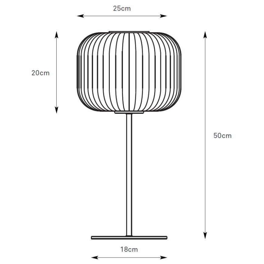 Markslöjd 109007 - Stolna lampa SOBER 1xE27/40W/230V bijela/matni krom